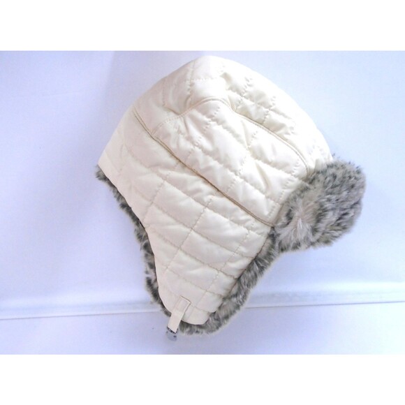 L.L. Bean Accessories - LL Bean Womens L/XL Ultrawarm Bomber Hat Paperwhite Primaloft Ear Flaps Faux Fur